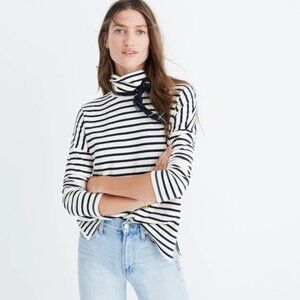 Madewell Sailor Stripe Turtleneck Top | Size: Medium